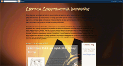 Desktop Screenshot of criticaconstructivaimposible.blogspot.com