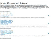 Tablet Screenshot of developpement-cortix.blogspot.com