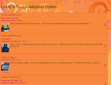 Tablet Screenshot of livingwithouradoptionoption.blogspot.com