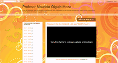 Desktop Screenshot of profesormauriciolguin.blogspot.com