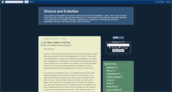 Desktop Screenshot of divorceandevolution.blogspot.com