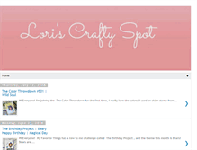 Tablet Screenshot of loriscraftyspot.blogspot.com