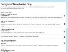 Tablet Screenshot of caregiversnewsbasket.blogspot.com