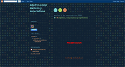 Desktop Screenshot of adjetivocomparetivosysuperlativos.blogspot.com