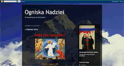 Desktop Screenshot of ogniskanadziei.blogspot.com