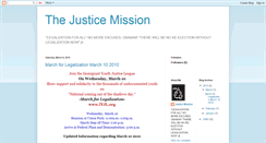 Desktop Screenshot of justicemission.blogspot.com