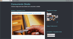 Desktop Screenshot of consumindodireito.blogspot.com