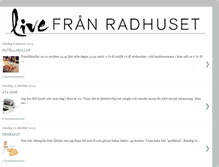 Tablet Screenshot of livefranradhuset.blogspot.com