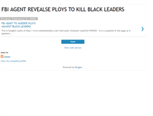 Tablet Screenshot of fbi-admits-to-black-murder-ploys.blogspot.com
