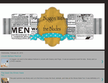 Tablet Screenshot of blogginwiththeblades.blogspot.com