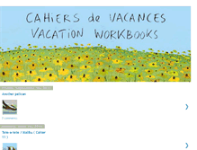 Tablet Screenshot of cahiersdevacances.blogspot.com