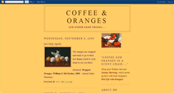 Desktop Screenshot of coffeeandorangesblog.blogspot.com