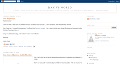 Desktop Screenshot of man-vs-world.blogspot.com