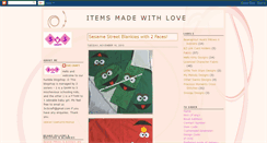 Desktop Screenshot of itemsmadewithlove.blogspot.com