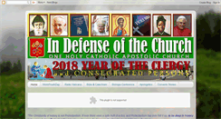 Desktop Screenshot of catholicdefender2000.blogspot.com