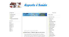 Desktop Screenshot of esporteisaude.blogspot.com