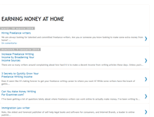Tablet Screenshot of earningprofitfromhome.blogspot.com