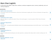Tablet Screenshot of blog-logistic.blogspot.com