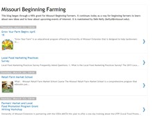 Tablet Screenshot of missouribeginningfarming.blogspot.com