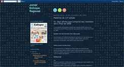 Desktop Screenshot of jornalenfoqueregional.blogspot.com