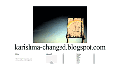 Desktop Screenshot of karishma-changed.blogspot.com