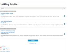 Tablet Screenshot of battlingchristian.blogspot.com