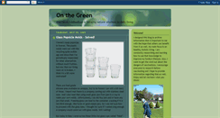 Desktop Screenshot of onthegreennow.blogspot.com