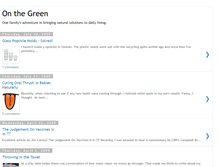 Tablet Screenshot of onthegreennow.blogspot.com