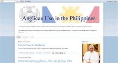 Desktop Screenshot of anglicanusephilippines.blogspot.com
