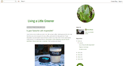 Desktop Screenshot of livingalittlegreener.blogspot.com