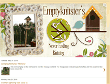 Tablet Screenshot of emptyknitstersneverendingknitting.blogspot.com