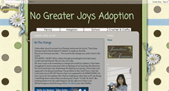 Desktop Screenshot of nogreaterjoysadoption.blogspot.com