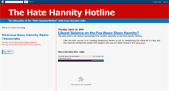 Desktop Screenshot of hatehannityhotline.blogspot.com