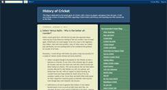 Desktop Screenshot of historyofcricket.blogspot.com