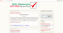 Desktop Screenshot of debt-elimination-reviews.blogspot.com