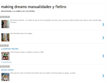 Tablet Screenshot of makingdreamsmanualidadesyfieltro.blogspot.com