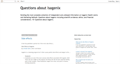 Desktop Screenshot of isagenix101.blogspot.com