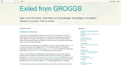 Desktop Screenshot of exilefromgroggs.blogspot.com