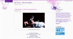 Desktop Screenshot of myworldmyperception.blogspot.com