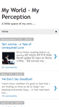 Mobile Screenshot of myworldmyperception.blogspot.com