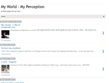 Tablet Screenshot of myworldmyperception.blogspot.com