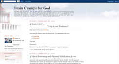 Desktop Screenshot of braincrampsforgod.blogspot.com