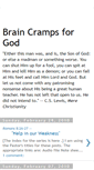 Mobile Screenshot of braincrampsforgod.blogspot.com