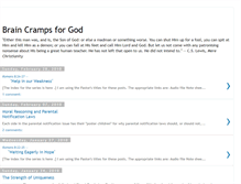 Tablet Screenshot of braincrampsforgod.blogspot.com