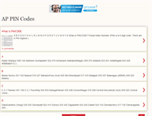 Tablet Screenshot of ap-pincodes.blogspot.com
