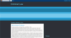 Desktop Screenshot of criminallawbyjohn.blogspot.com