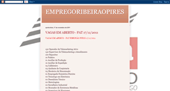 Desktop Screenshot of empregoribeiraopires.blogspot.com