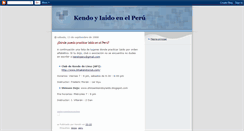 Desktop Screenshot of kendoenelperu.blogspot.com