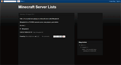 Desktop Screenshot of goodpvpminecraftservers.blogspot.com