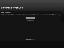 Tablet Screenshot of goodpvpminecraftservers.blogspot.com